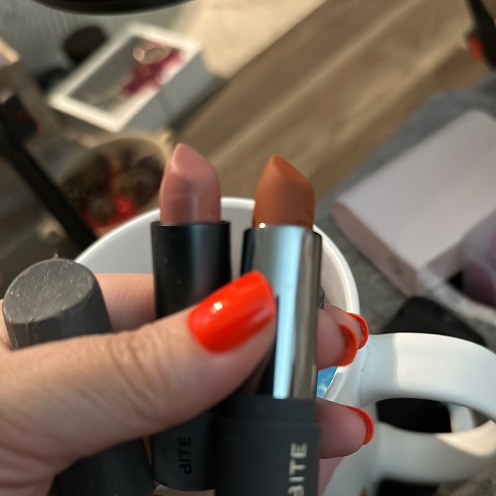 Bite Beauty Dual Lipstick Set - Soft Pink and Rich Brown